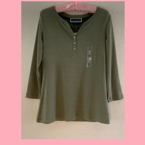 Karen Scott | 3/4 Length Sleeve  | BNWT | XS